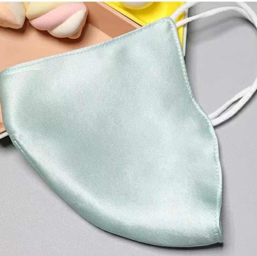 Mulberry Silk Face Masks Mint Green